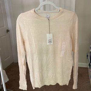 Cream long sleeve sweater